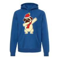 Dabbing Santa Pug Christmas Dog Mom Cute Pet Pug Lover Meaningful Gift Premium Hoodie