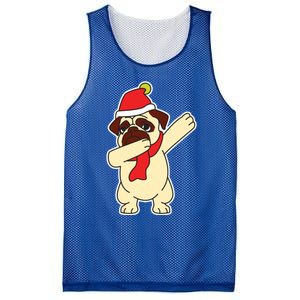 Dabbing Santa Pug Christmas Dog Mom Cute Pet Pug Lover Meaningful Gift Mesh Reversible Basketball Jersey Tank