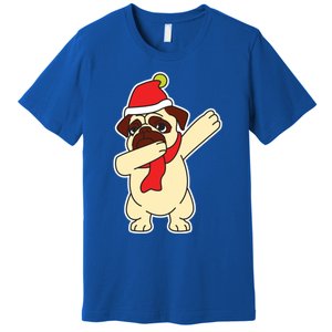 Dabbing Santa Pug Christmas Dog Mom Cute Pet Pug Lover Meaningful Gift Premium T-Shirt