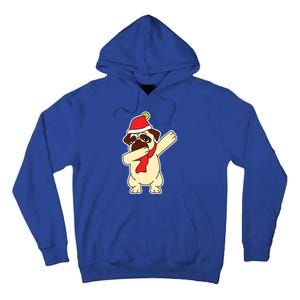 Dabbing Santa Pug Christmas Dog Mom Cute Pet Pug Lover Meaningful Gift Tall Hoodie