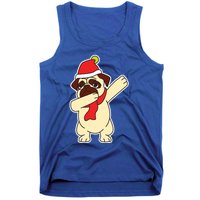 Dabbing Santa Pug Christmas Dog Mom Cute Pet Pug Lover Meaningful Gift Tank Top