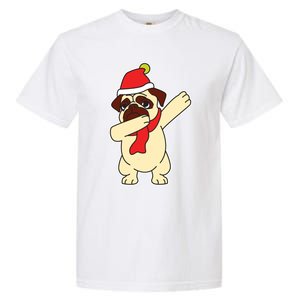 Dabbing Santa Pug Christmas Dog Mom Cute Pet Pug Lover Meaningful Gift Garment-Dyed Heavyweight T-Shirt