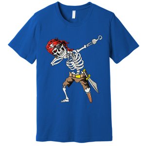 Dabbing Skeleton Pirate Halloween Jolly Roger Pirate Premium T-Shirt