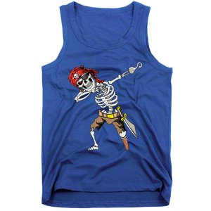 Dabbing Skeleton Pirate Halloween Jolly Roger Pirate Tank Top