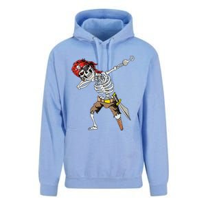 Dabbing Skeleton Pirate Halloween Jolly Roger Pirate Unisex Surf Hoodie