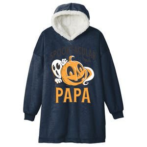 Dad Spooktacular Papa Daddy Retro Halloween Costume Cool Gift Hooded Wearable Blanket