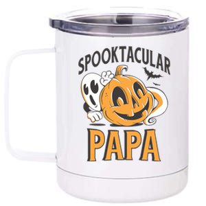 Dad Spooktacular Papa Daddy Retro Halloween Costume Cool Gift 12 oz Stainless Steel Tumbler Cup