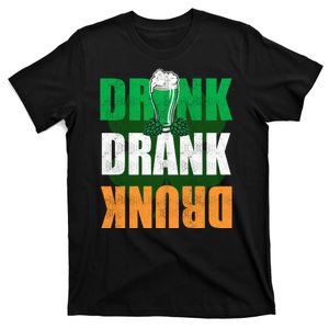 Drink St Patricks' Day Irish Ireland Flag Gift St. Paddy's T-Shirt