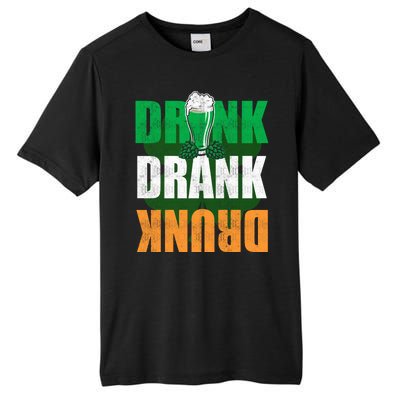 Drink St Patricks' Day Irish Ireland Flag Gift St. Paddy's Tall Fusion ChromaSoft Performance T-Shirt