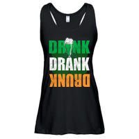 Drink St Patricks' Day Irish Ireland Flag Gift St. Paddy's Ladies Essential Flowy Tank