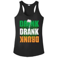 Drink St Patricks' Day Irish Ireland Flag Gift St. Paddy's Ladies PosiCharge Competitor Racerback Tank