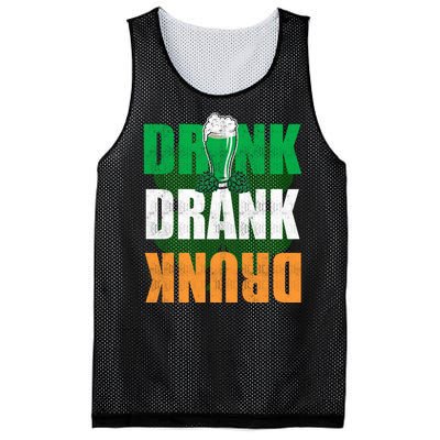 Drink St Patricks' Day Irish Ireland Flag Gift St. Paddy's Mesh Reversible Basketball Jersey Tank