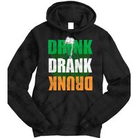 Drink St Patricks' Day Irish Ireland Flag Gift St. Paddy's Tie Dye Hoodie