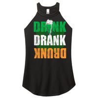 Drink St Patricks' Day Irish Ireland Flag Gift St. Paddy's Women's Perfect Tri Rocker Tank