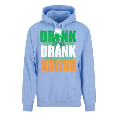 Drink St Patricks' Day Irish Ireland Flag Gift St. Paddy's Unisex Surf Hoodie