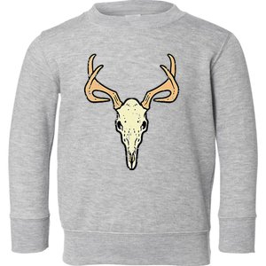 Deer Skull Pocket Buck Elk Hunting Hunter Toddler Sweatshirt