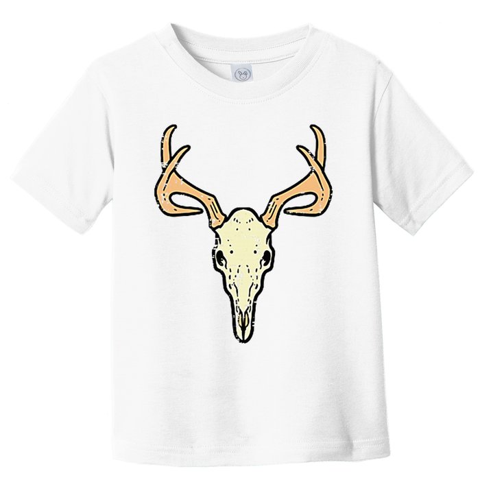 Deer Skull Pocket Buck Elk Hunting Hunter Toddler T-Shirt