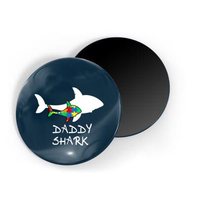 Daddy Shark Puzzle Piece Inspirational Autism Awareness Gift Magnet