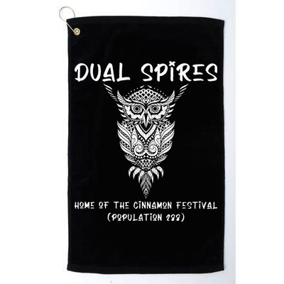 Dual Spires Psych Golf Towel