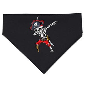 Dabbing Skeleton Pirate Halloween Kids Jolly Roger USA-Made Doggie Bandana