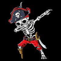 Dabbing Skeleton Pirate Halloween Kids Jolly Roger City Backpack