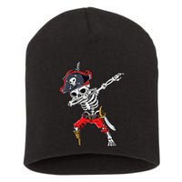 Dabbing Skeleton Pirate Halloween Kids Jolly Roger Short Acrylic Beanie
