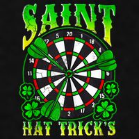 Darts St PatrickS Day St Hat Tricks Dart Board Ladies PosiCharge Tri-Blend Wicking Tank