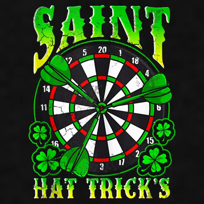 Darts St PatrickS Day St Hat Tricks Dart Board Ladies PosiCharge Tri-Blend Wicking Tank