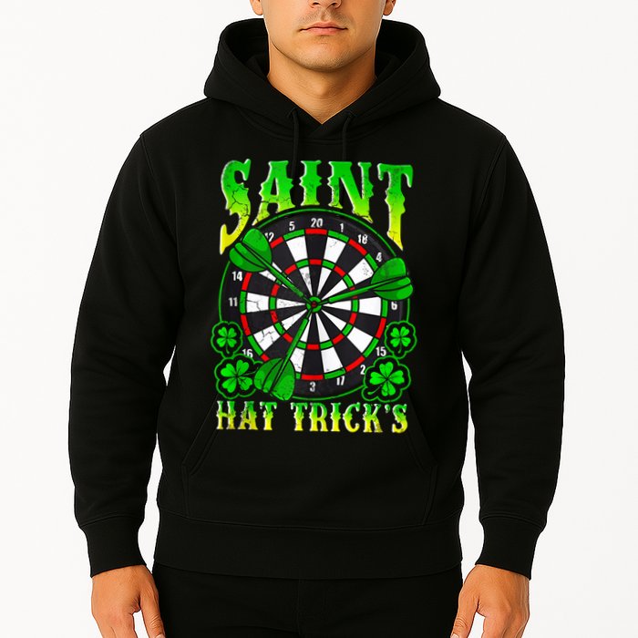 Darts St PatrickS Day St Hat Tricks Dart Board Hoodie