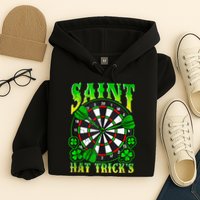 Darts St PatrickS Day St Hat Tricks Dart Board Hoodie