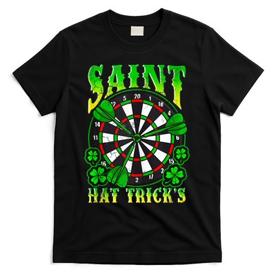 Darts St PatrickS Day St Hat Tricks Dart Board T-Shirt