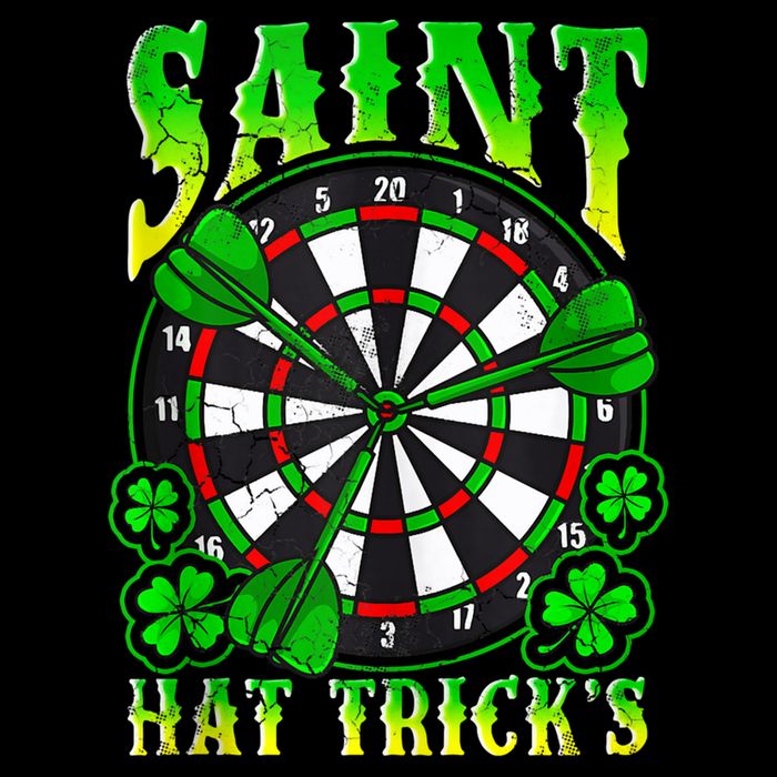 Darts St PatrickS Day St Hat Tricks Dart Board Button