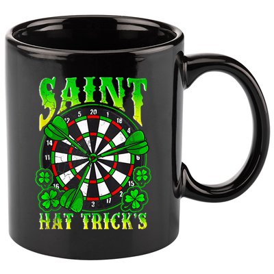 Darts St PatrickS Day St Hat Tricks Dart Board 11oz C Handle Ceramic Mug