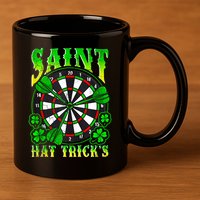 Darts St PatrickS Day St Hat Tricks Dart Board 11oz C Handle Ceramic Mug