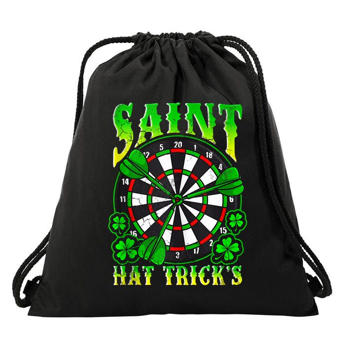 Darts St PatrickS Day St Hat Tricks Dart Board Drawstring Bag