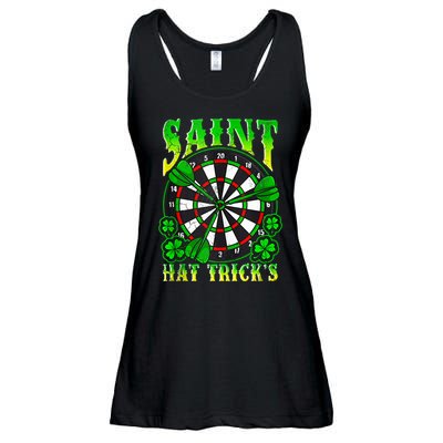 Darts St PatrickS Day St Hat Tricks Dart Board Ladies Essential Flowy Tank