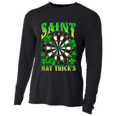 Darts St PatrickS Day St Hat Tricks Dart Board Cooling Performance Long Sleeve Crew