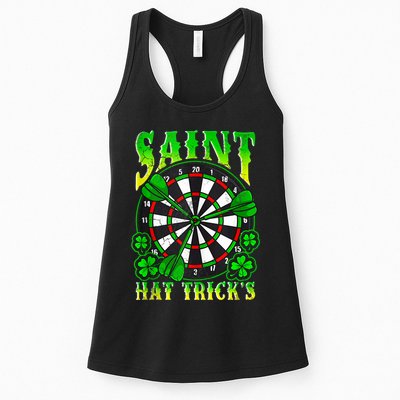 Darts St PatrickS Day St Hat Tricks Dart Board Womens Tank Top
