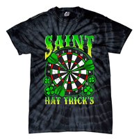 Darts St PatrickS Day St Hat Tricks Dart Board Tie-Dye T-Shirt