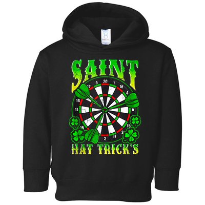 Darts St PatrickS Day St Hat Tricks Dart Board Toddler Hoodie