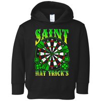 Darts St PatrickS Day St Hat Tricks Dart Board Toddler Hoodie