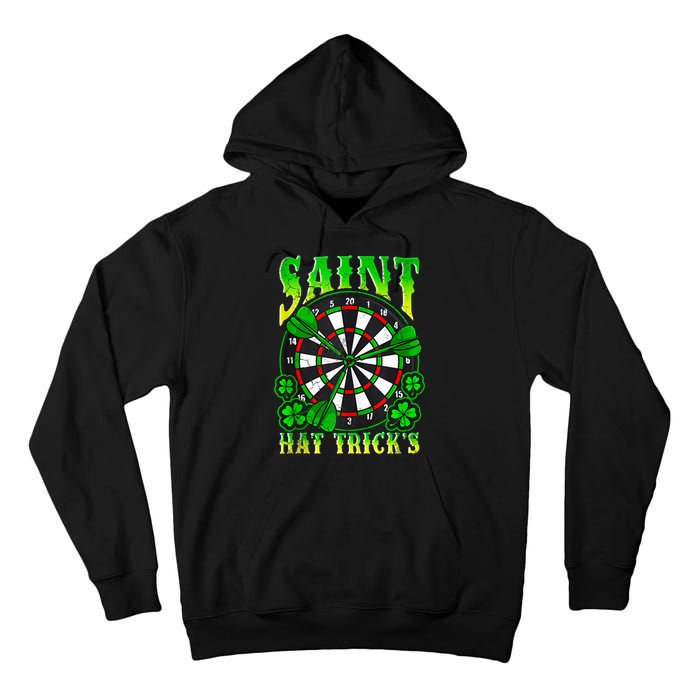 Darts St PatrickS Day St Hat Tricks Dart Board Tall Hoodie