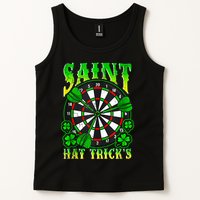 Darts St PatrickS Day St Hat Tricks Dart Board Tank Top