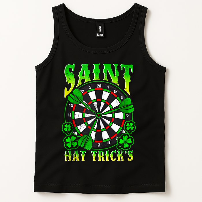Darts St PatrickS Day St Hat Tricks Dart Board Tank Top