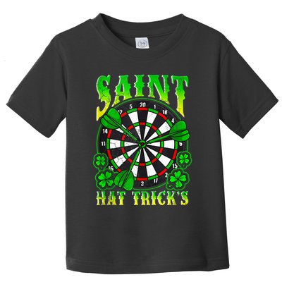 Darts St PatrickS Day St Hat Tricks Dart Board Toddler T-Shirt