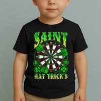 Darts St PatrickS Day St Hat Tricks Dart Board Toddler T-Shirt