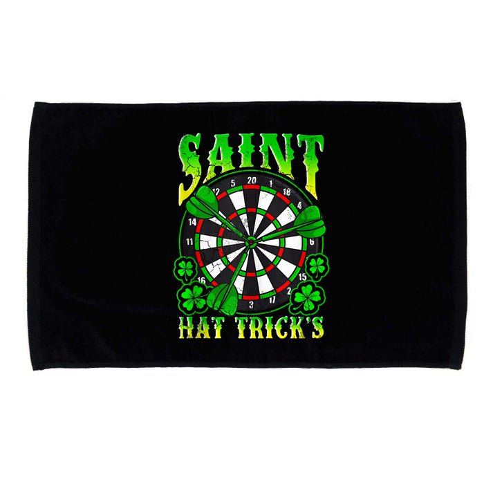 Darts St PatrickS Day St Hat Tricks Dart Board Microfiber Hand Towel