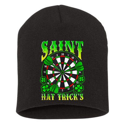 Darts St PatrickS Day St Hat Tricks Dart Board Short Acrylic Beanie