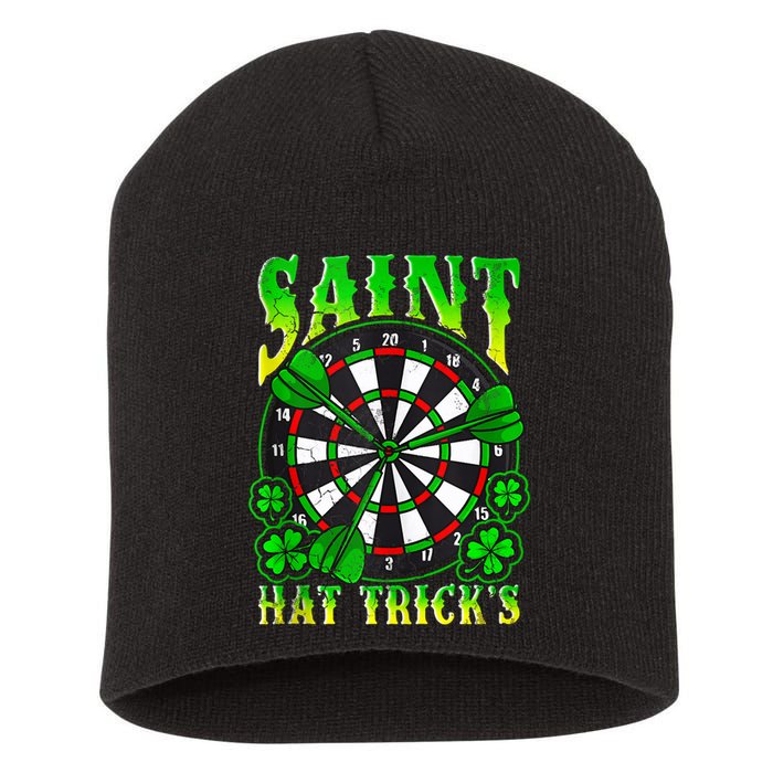 Darts St PatrickS Day St Hat Tricks Dart Board Short Acrylic Beanie