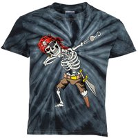 Dabbing Skeleton Pirate Halloween Kids Jolly Roger Pirate Kids Tie-Dye T-Shirt